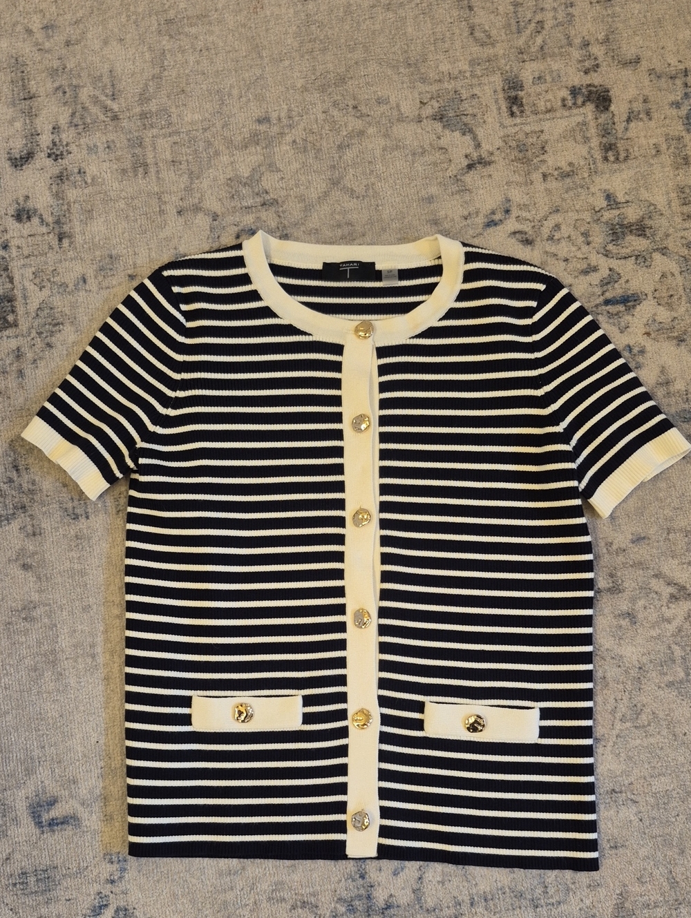 Like New Tahari Striped Sweater - S
